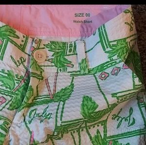 Lilly Pulitzer Walsh shorts sz 00